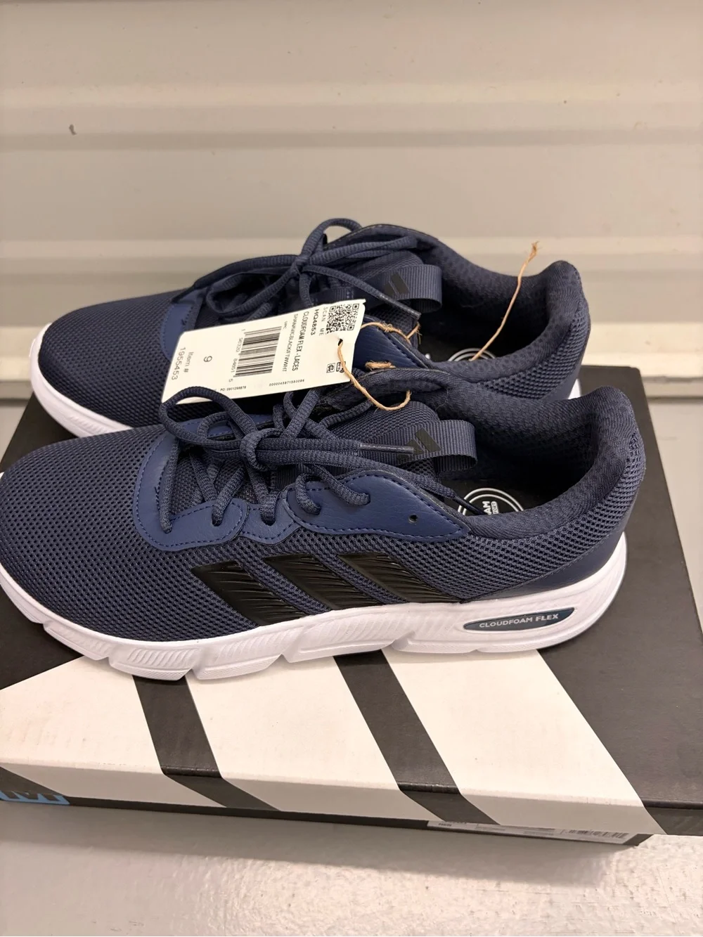 NIB adidas Men’s Cloudfoam Flex Laces Running Shoes - Size 9